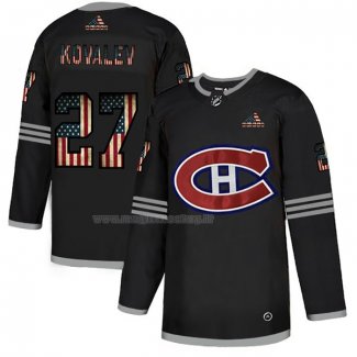 Maglia Hockey Montreal Canadiens Alexei Kovalev 2020 USA Flag Nero