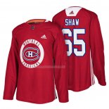 Maglia Hockey Montreal Canadiens Andrew Shaw New Season Practice Rosso