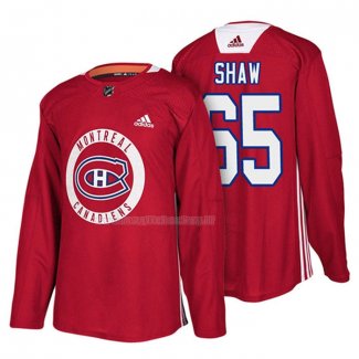 Maglia Hockey Montreal Canadiens Andrew Shaw New Season Practice Rosso