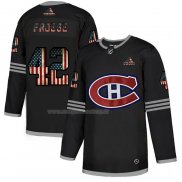 Maglia Hockey Montreal Canadiens Byron Froese 2020 USA Flag Nero