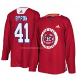 Maglia Hockey Montreal Canadiens Paul Byron New Season Practice Rosso