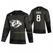 Maglia Hockey Nashville Predators Kyle Turris 2019 Veterans Day Camuffamento