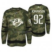 Maglia Hockey Nashville Predators Ryan Johansen Autentico Armed Special Forces Camuffamento