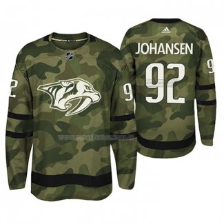 Maglia Hockey Nashville Predators Ryan Johansen Autentico Armed Special Forces Camuffamento
