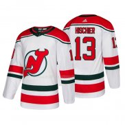 Maglia Hockey New Jersey Devils Nico Hischier Alternato Autentico Bianco