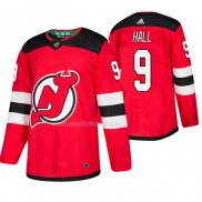 Maglia Hockey New Jersey Devils Taylor Hall Home Autentico Rosso