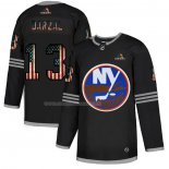 Maglia Hockey New York Islanders Mathew Barzal 2020 USA Flag Nero