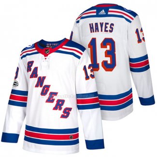 Maglia Hockey New York Rangers Kevin Hayes Autentico Away 2018 Bianco