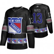 Maglia Hockey New York Rangers Kevin Hayes Breakaway Nero