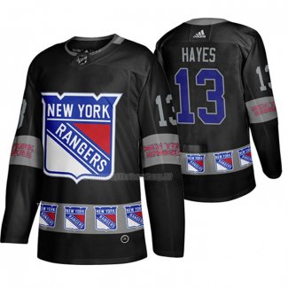 Maglia Hockey New York Rangers Kevin Hayes Breakaway Nero