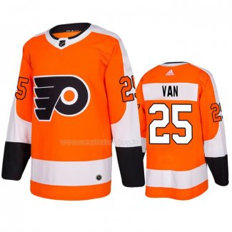 Maglia Hockey Philadelphia Flyers James Van Riemsdyk Home Autentico Arancione