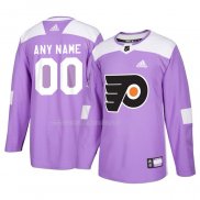 Maglia Hockey Philadelphia Flyers Personalizzate Viola