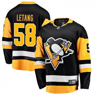 Maglia Hockey Pittsburgh Penguins Kris Letang Home Breakaway Nero