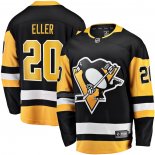 Maglia Hockey Pittsburgh Penguins Lars Eller Home Breakaway Nero