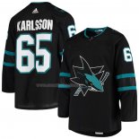 Maglia Hockey San Jose Sharks Erik Karlsson Alternato Autentico Nero