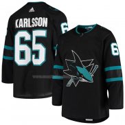 Maglia Hockey San Jose Sharks Erik Karlsson Alternato Autentico Nero