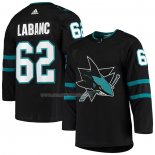 Maglia Hockey San Jose Sharks Kevin Labanc Alternato Autentico Nero