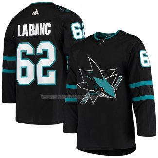 Maglia Hockey San Jose Sharks Kevin Labanc Alternato Autentico Nero