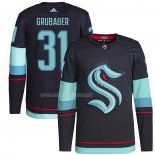 Maglia Hockey Seattle Kraken Philipp Grubauer Primary Autentico Blu
