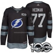 Maglia Hockey Tampa Bay Lightning Victor Hedman 1917-2017 100th Anniversario Nero