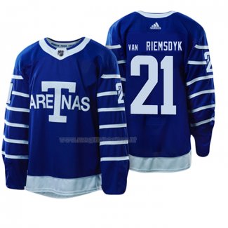 Maglia Hockey Toronto Maple Leafs James Van Riemsdyk 1918 Arenas Throwback Blu