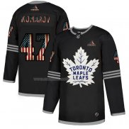 Maglia Hockey Toronto Maple Leafs Leo Komarov 2020 USA Flag Nero