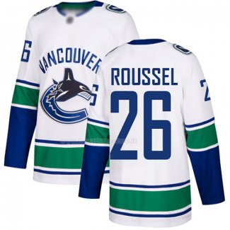 Maglia Hockey Vancouver Canucks Antoine Roussel Away Autentico Bianco