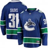 Maglia Hockey Vancouver Canucks Arturs Silovs Home Premier Breakaway Blu