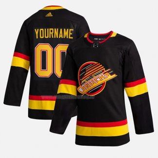 Maglia Hockey Vancouver Canucks Personalizzate 50 Anniversario 90's Flying Skate Nero