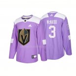 Maglia Hockey Vegas Golden Knights Brayden Mcnabb Autentico 2018 Fights Cancer Viola