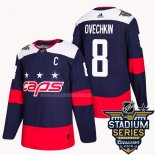 Maglia Hockey Washington Capitals Alex Ovechkin 2018 Stadium Series Autentico Blu