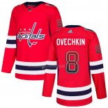 Maglia Hockey Washington Capitals Alex Ovechkin Drift Fashion Rosso