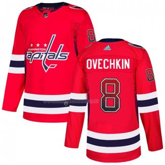 Maglia Hockey Washington Capitals Alex Ovechkin Drift Fashion Rosso