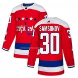 Maglia Hockey Washington Capitals Ilya Samsonov Alternato Autentico Rosso