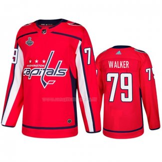 Maglia Hockey Washington Capitals Nathan Walker Home Autentico Rosso