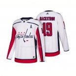 Maglia Hockey Washington Capitals Nicklas Backstrom Centennial Patch 2018 Bianco