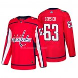 Maglia Hockey Washington Capitals Shane Gersich Home Autentico Giocatore Rosso