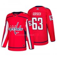 Maglia Hockey Washington Capitals Shane Gersich Home Autentico Giocatore Rosso