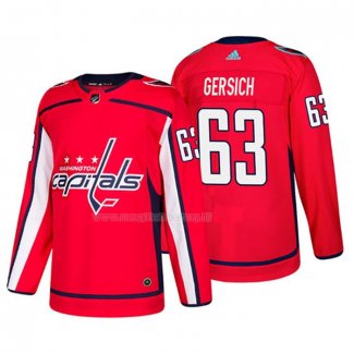 Maglia Hockey Washington Capitals Shane Gersich Home Autentico Giocatore Rosso