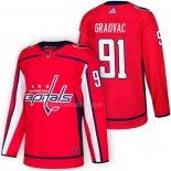 Maglia Hockey Washington Capitals Tyler Graovac Autentico Home 2018 Rosso