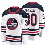 Maglia Hockey Winnipeg Jets Laurent Brossoit Heritage Breakaway Bianco