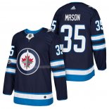 Maglia Hockey Winnipeg Jets Steve Mason Autentico Home 2018 Blu