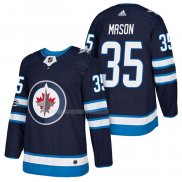 Maglia Hockey Winnipeg Jets Steve Mason Autentico Home 2018 Blu
