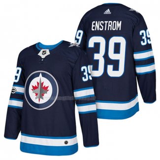 Maglia Hockey Winnipeg Jets Toby Enstrom Autentico Home 2018 Blu