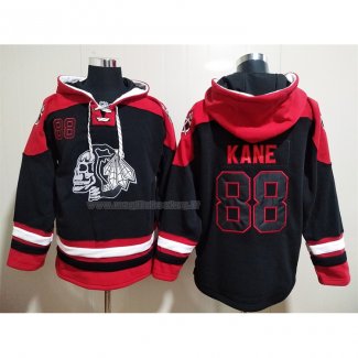 Felpa con Cappuccio Chicago Blackhawks Patrick Kane Nero