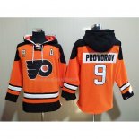 Felpa con Cappuccio Philadelphia Flyers Ivan Provorov Arancione
