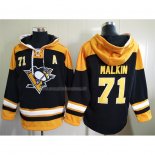 Felpa con Cappuccio Pittsburgh Penguins Evgeni Malkin Nero