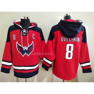 Felpa con Cappuccio Washington Capitals Alexander Ovechkin Rosso