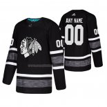 Maglia Hockey 2019 All Star Chicago Blackhawks Personalizzate Nero