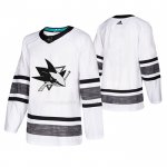 Maglia Hockey 2019 All Star San Jose Sharks Blank Bianco